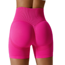 Fashion Seamless Yoga Shorts Peach Hip Raise High Waist Hip-Slimming Fitness Pants Skinny Running Sports Girls Short-Length Pants